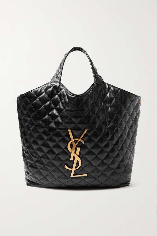 SAINT LAURENT Icare extra large embellished quilted leather tote