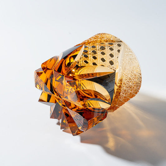 Kirikoya™ Black Warrior Edo Kiriko Glass Cup