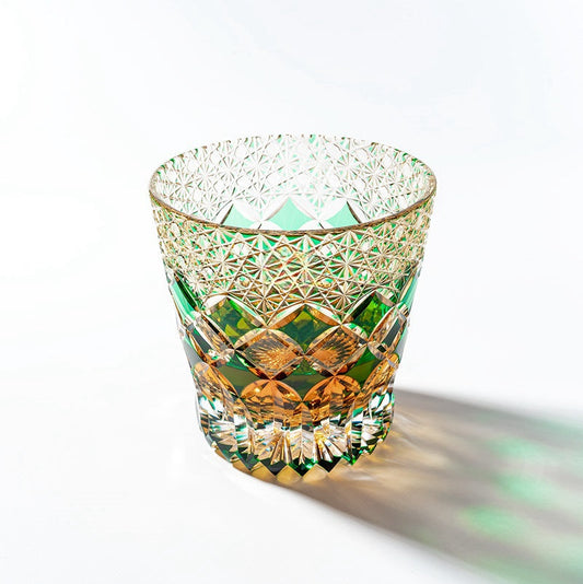 Kirikoya™ Crown Edo Kiriko Glass Cup