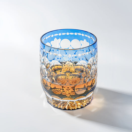 Kirikoya™ Blossom Edo Kiriko Glass Cup