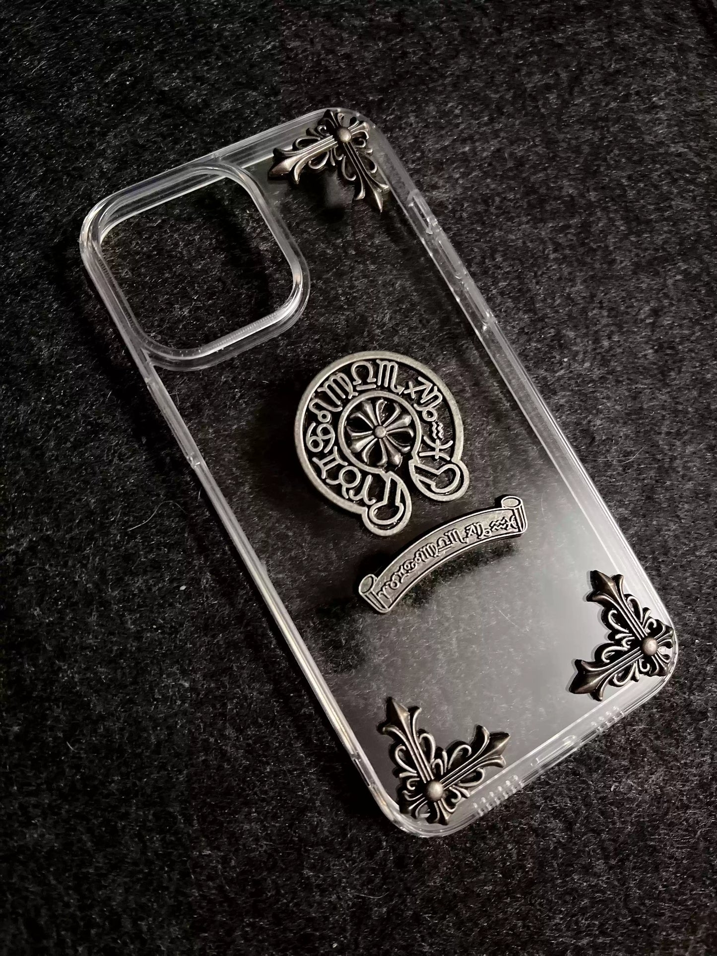 CHROME HEARTS CLEAR IPHONE CASE