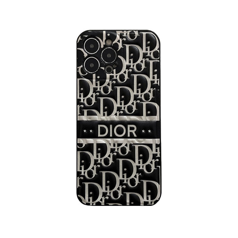 CD IPHONE CASE PUFFER CASE BLACK