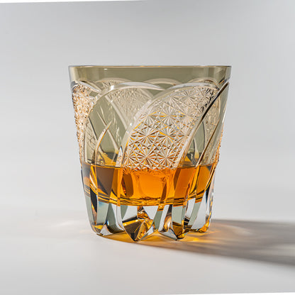 Kirikoya™ Moonbow Edo Kiriko Glass Cup