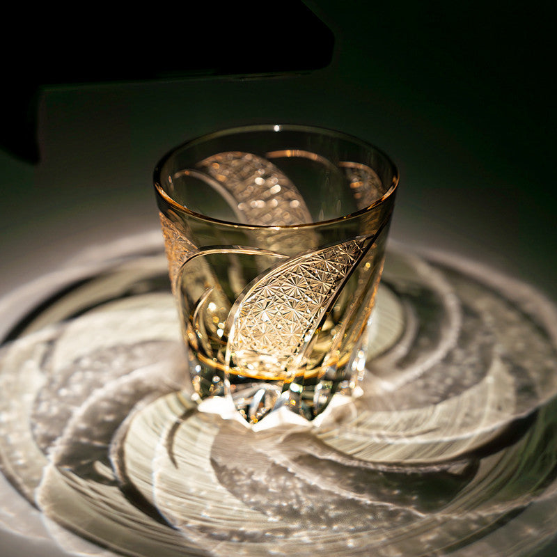 Kirikoya™ Moonbow Edo Kiriko Glass Cup