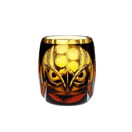 Kirikoya™ Owl Whiskey Edo Kiriko Glass Cup