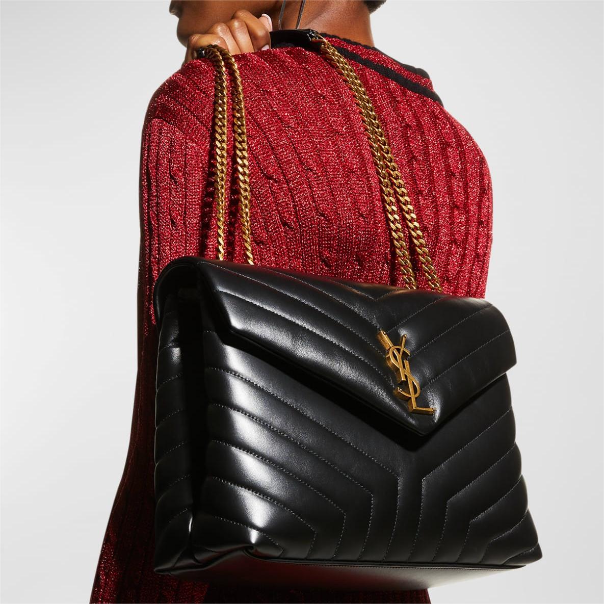 Saint Laurent Loulou Medium YSL Chain Shoulder Bag